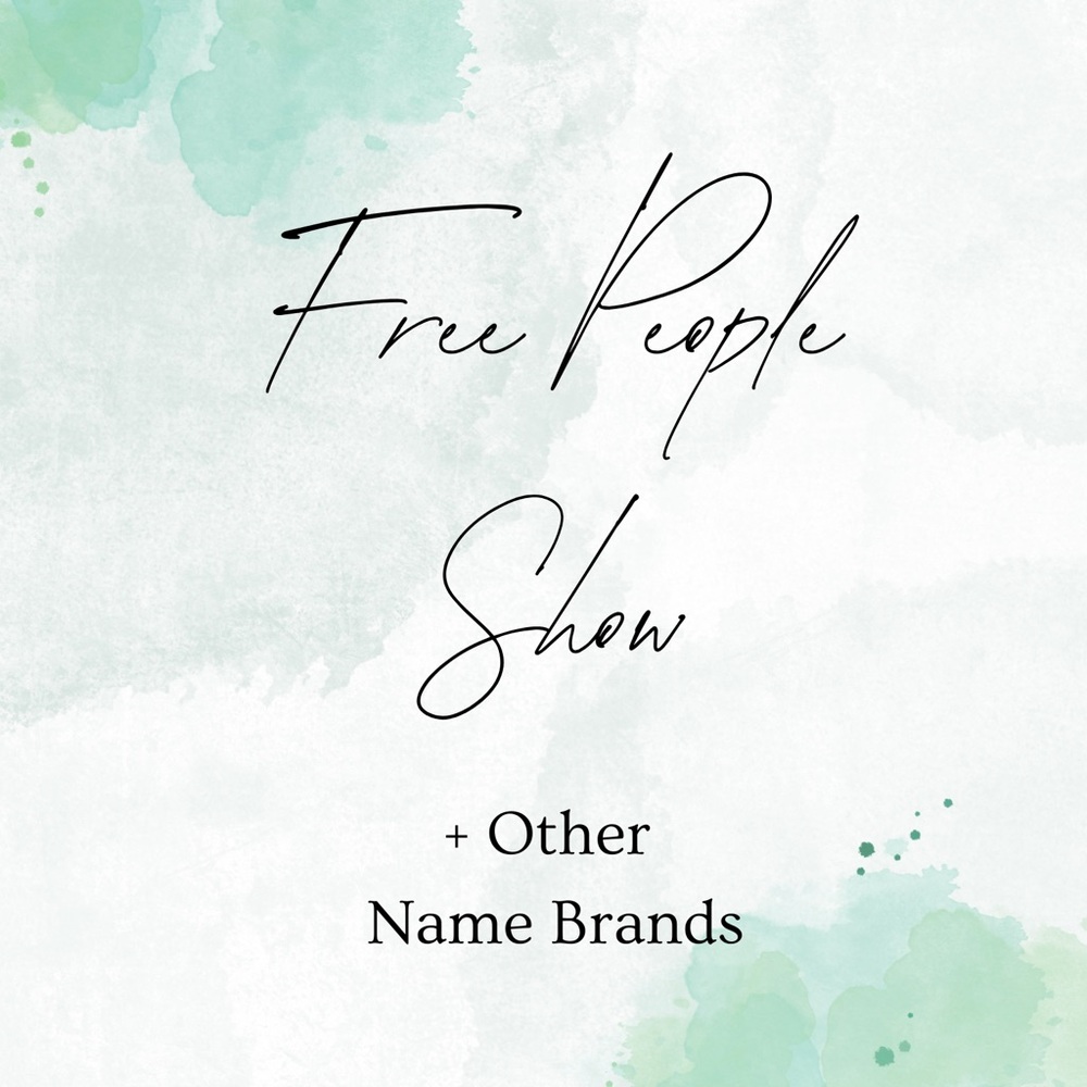 January 9 Unlisted Free People Items Live Show